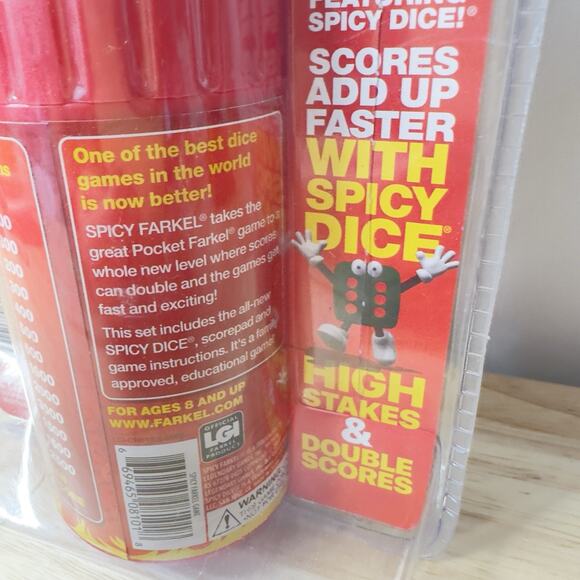 Spicy Farkel, Dice Game, High Stakes, Family Game Night Fun for Kids & Adults - Picture 3 of 5